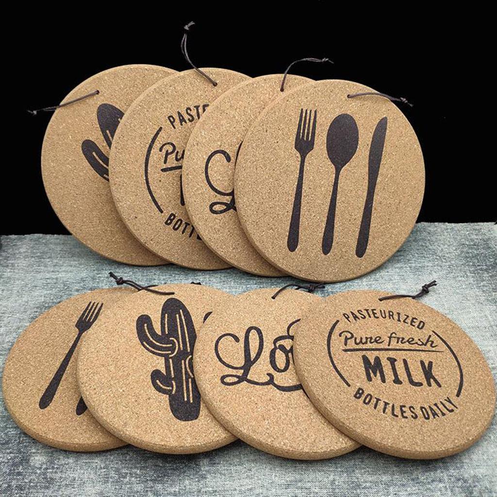 4x Placemat Heat Resistant Cup Mats Pot Bowl Placemats for Home Tool Style 1