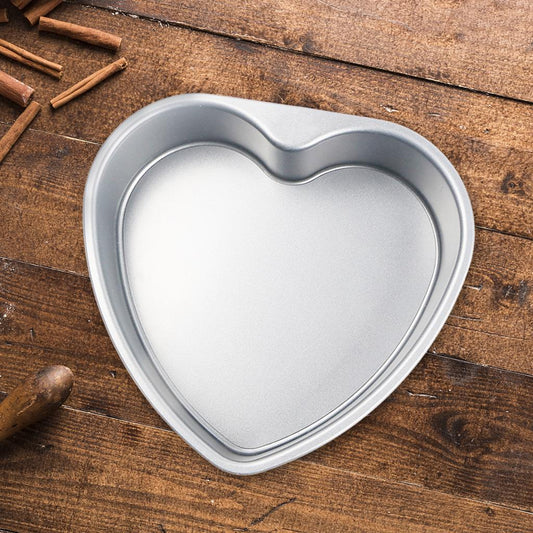 Heart Shaped Thicken Aluminum Alloy Chocolate Cake Pan DIY Baking Mold Tool 5inch