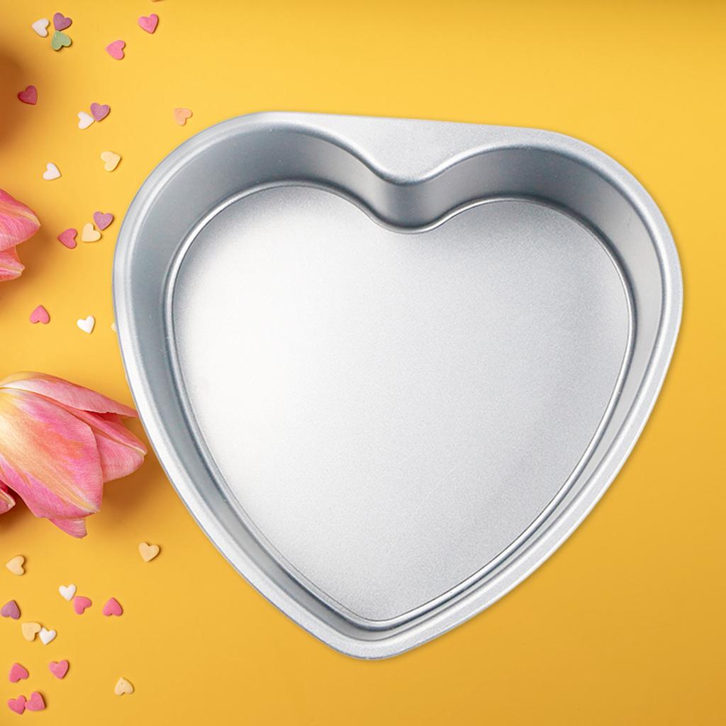 Heart Shaped Thicken Aluminum Alloy Chocolate Cake Pan DIY Baking Mold Tool 5inch