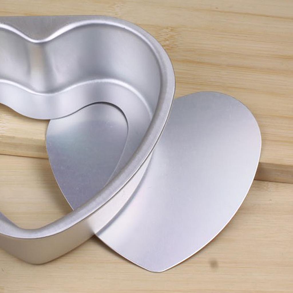 Heart Shaped Thicken Aluminum Alloy Chocolate Cake Pan DIY Baking Mold Tool 7inch