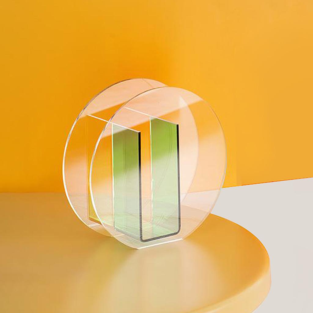 Acrylic Vase Flower Planter Pots Container Home Garden Decoration Style 1