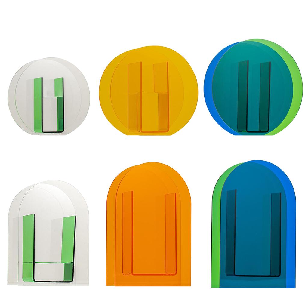 Acrylic Vase Flower Planter Pots Container Home Garden Decoration Style 1