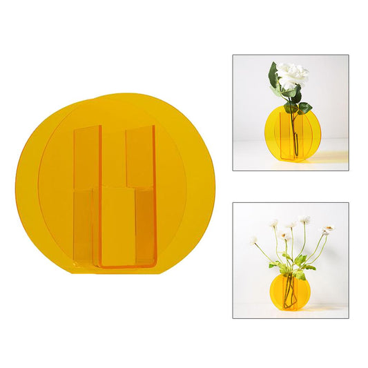 Acrylic Vase Flower Planter Pots Container Home Garden Decoration Style 2