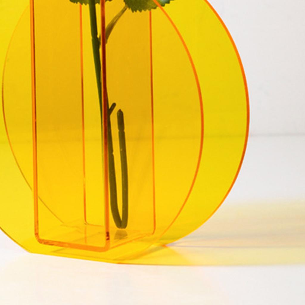 Acrylic Vase Flower Planter Pots Container Home Garden Decoration Style 2