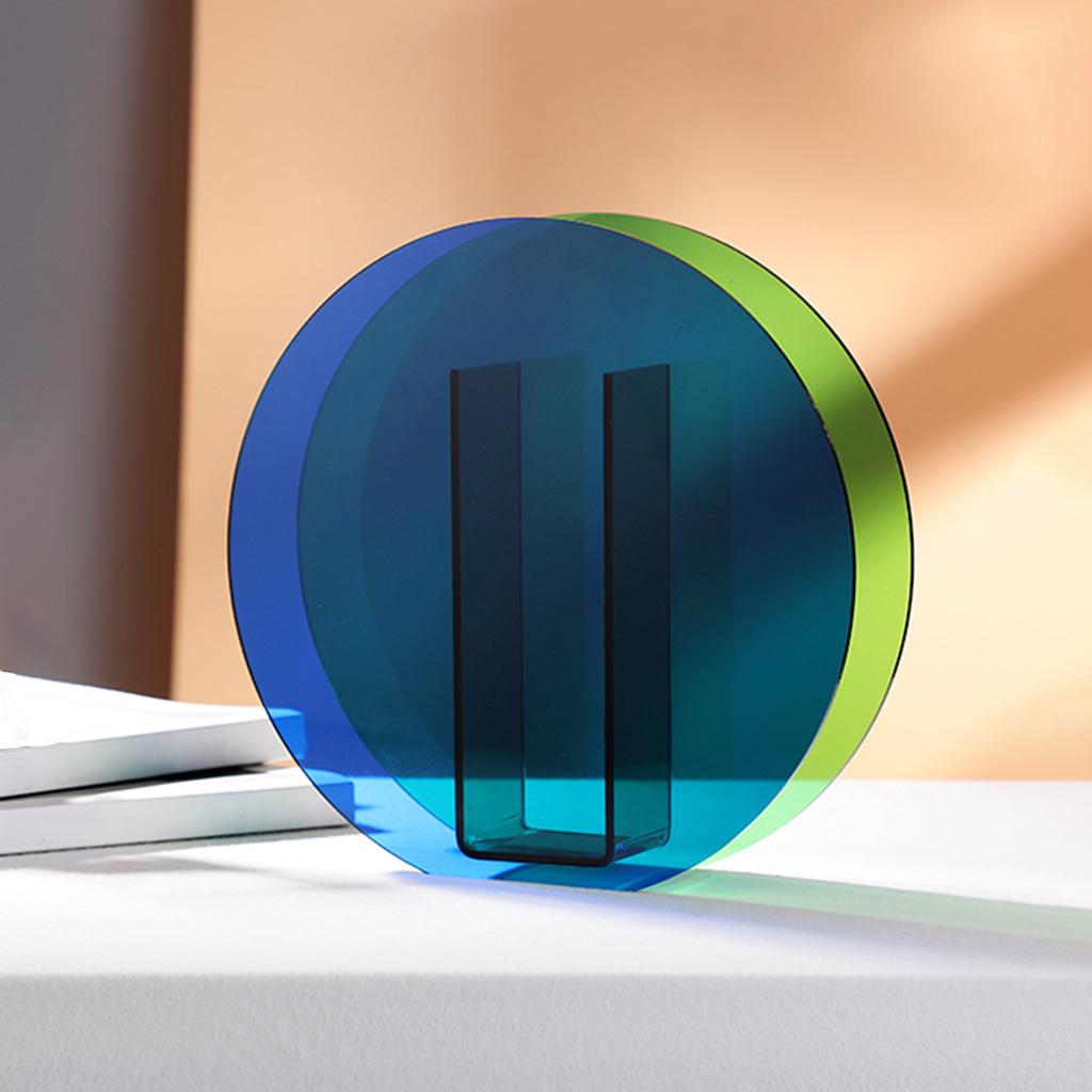 Acrylic Vase Flower Planter Pots Container Home Garden Decoration Style 3