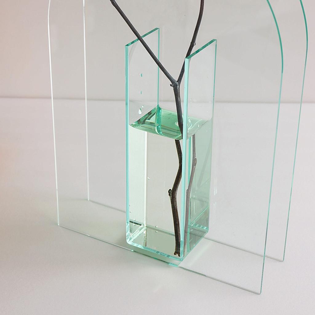 Acrylic Vase Flower Planter Pots Container Home Garden Decoration Style 4