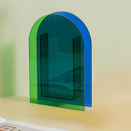 Acrylic Vase Flower Planter Pots Container Home Garden Decoration Style 6