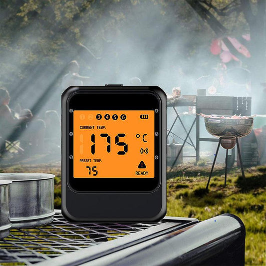 Bluetooth Meat Thermometer Large LCD Display Cooking Thermometer  4 Probes