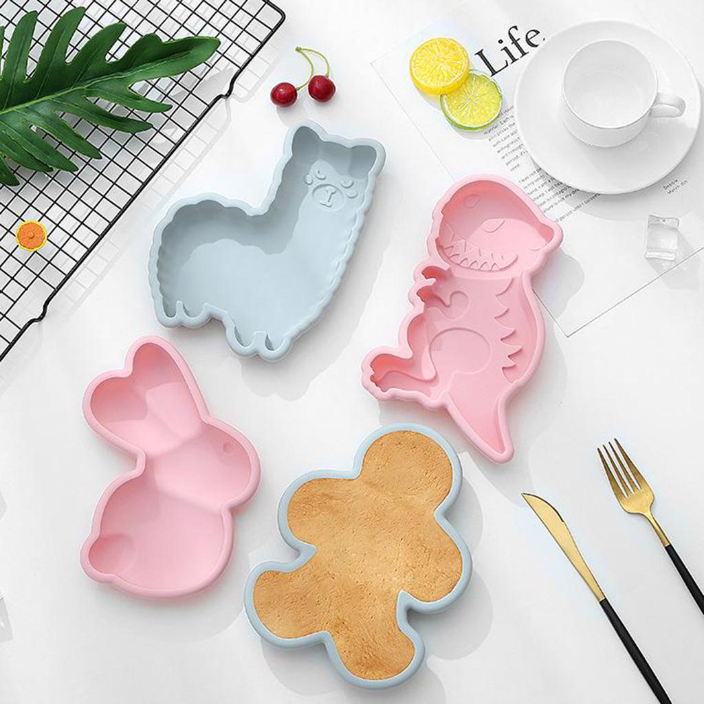 Easter Cake Mold Chocolate Candy Mold Fondant Making Tool Dinosaur Pink