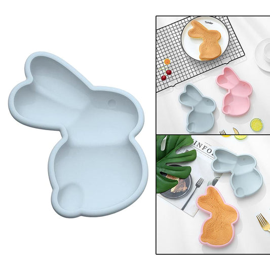 Easter Cake Mold Chocolate Candy Mold Fondant Making Tool Rabbit Blue