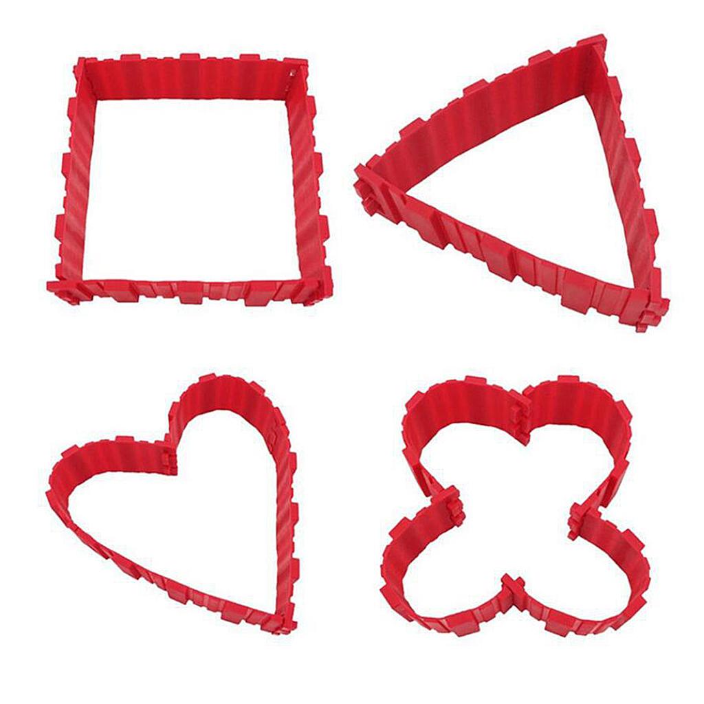 4x Silicone Cake Mold DIY Baking Mould Tools Kitchen Bakeware