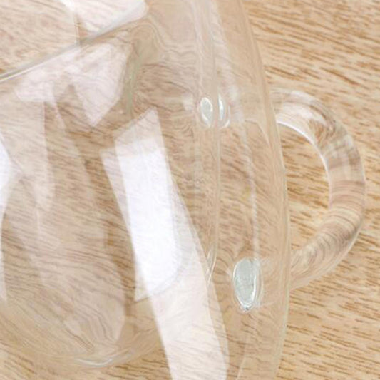 Small Clear Glass Tea Coffee Cup Mug Hot Chocolate Home KItchen Mugs 180ml