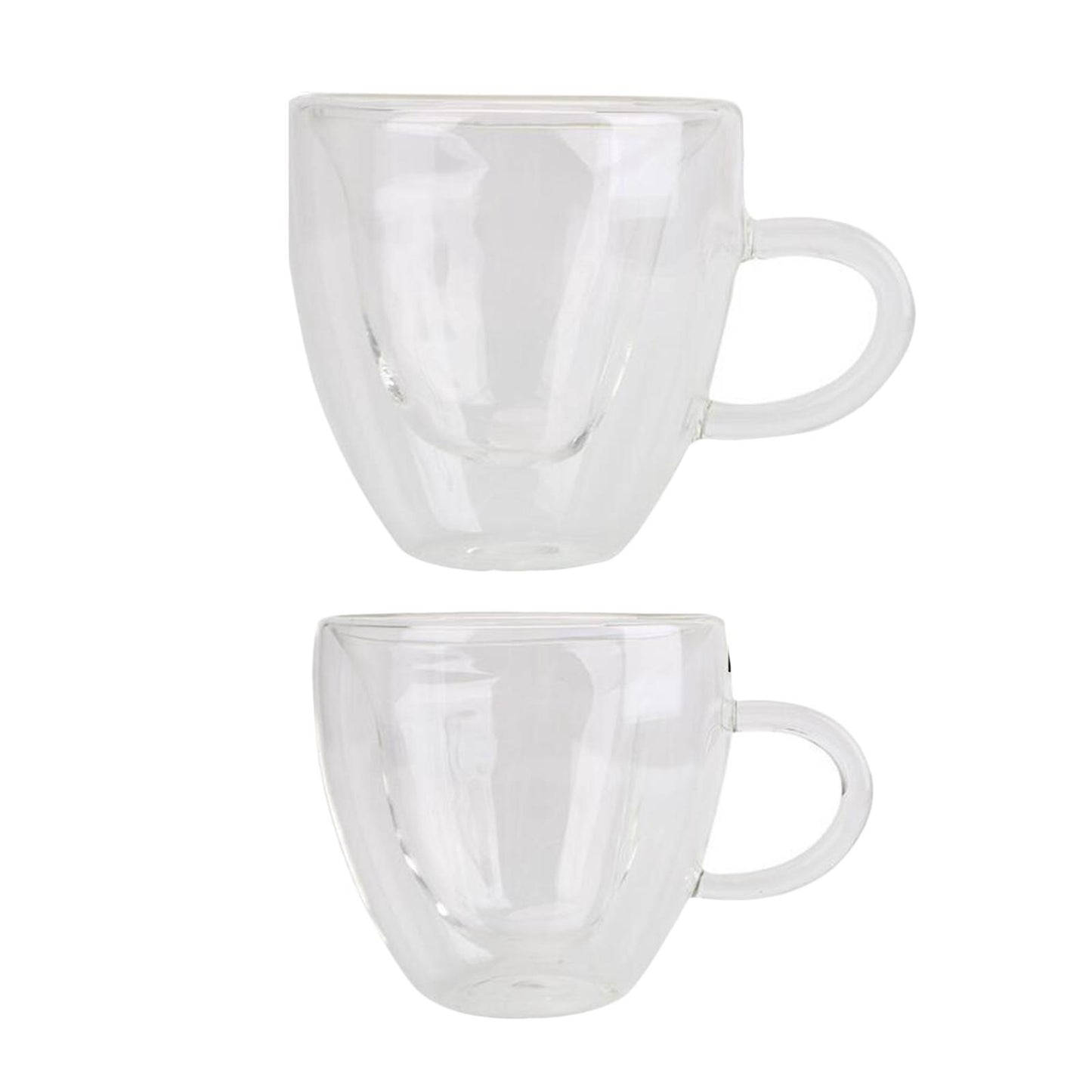 Small Clear Glass Tea Coffee Cup Mug Hot Chocolate Home KItchen Mugs 180ml