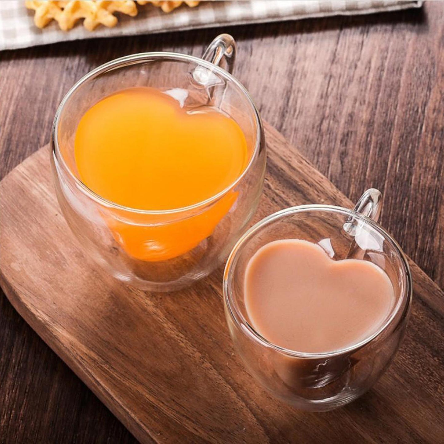 Small Clear Glass Tea Coffee Cup Mug Hot Chocolate Home KItchen Mugs 180ml