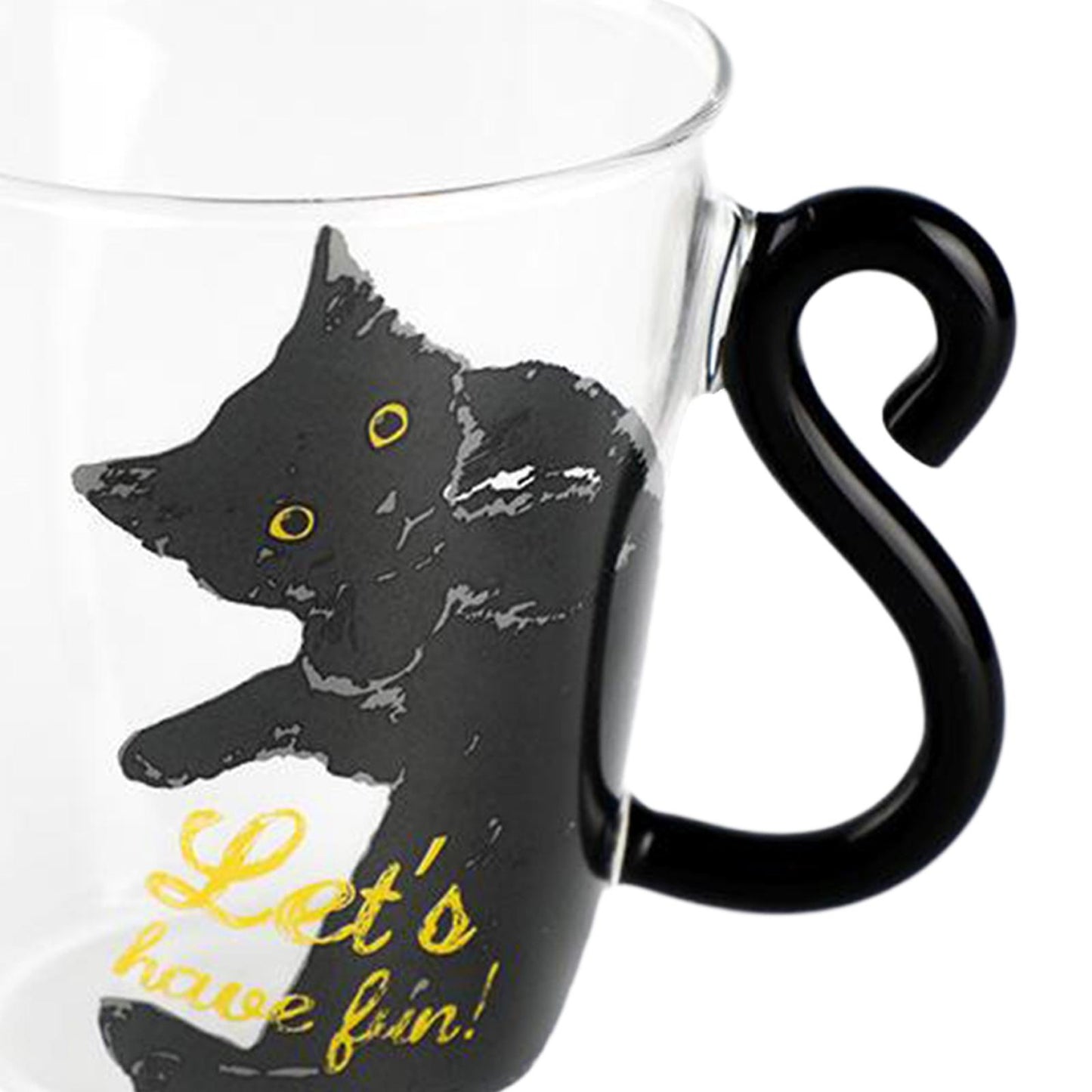Creative Cute Cat Coffee Mug Glass Cup Milk Juice Tea Cup 300ml Style 2