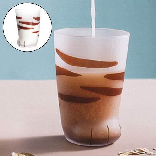 Milk Glasses Cup Cute Cat Claw Print Coffee Tea Mugs Kitchen Style A