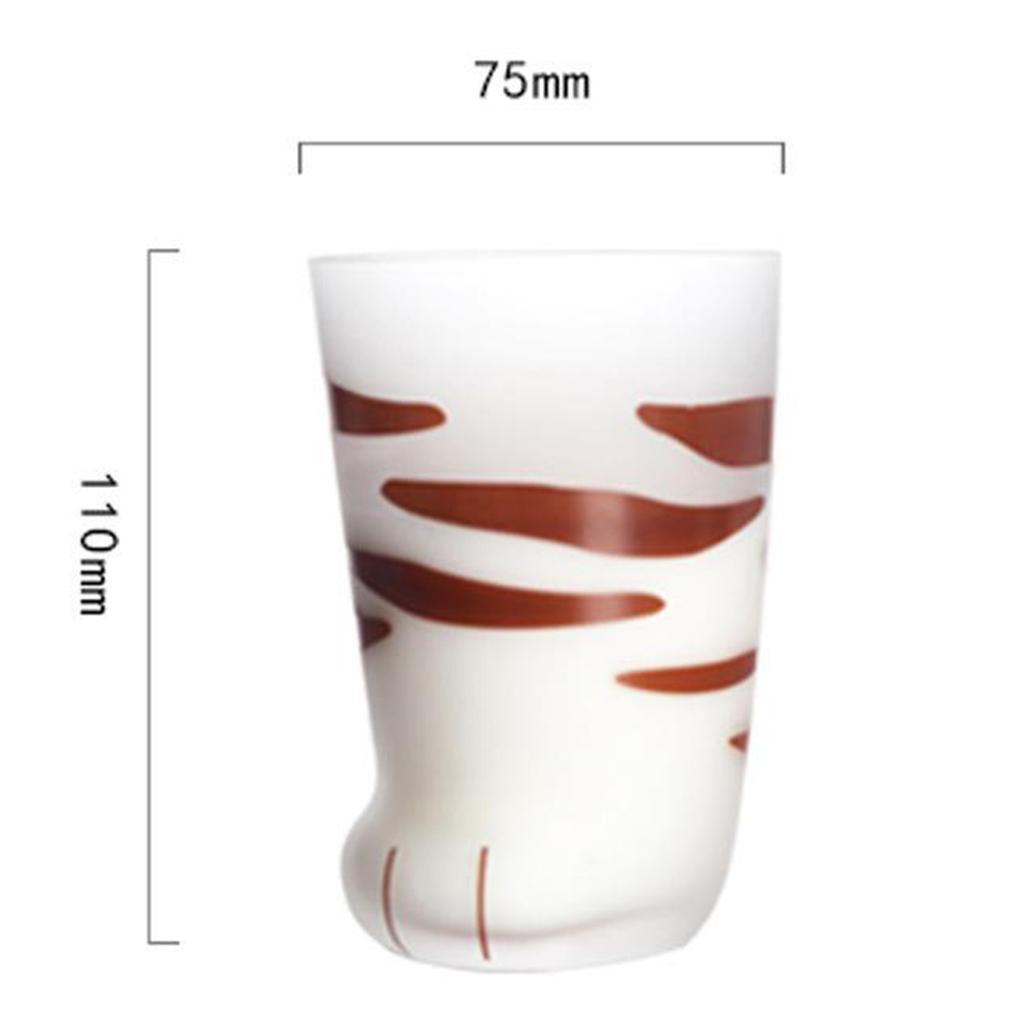 Milk Glasses Cup Cute Cat Claw Print Coffee Tea Mugs Kitchen Style A