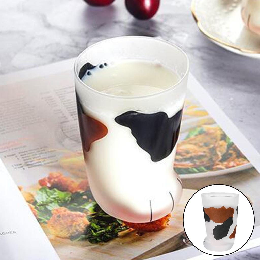 Milk Glasses Cup Cute Cat Claw Print Coffee Tea Mugs Kitchen Style B