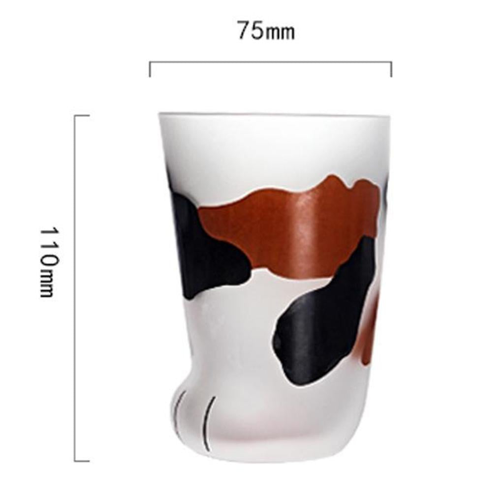Milk Glasses Cup Cute Cat Claw Print Coffee Tea Mugs Kitchen Style B