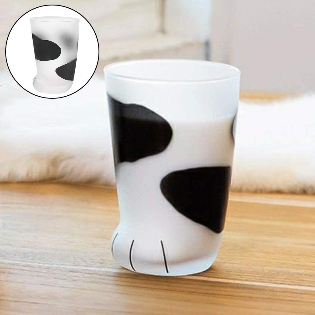 Milk Glasses Cup Cute Cat Claw Print Coffee Tea Mugs Kitchen Style C
