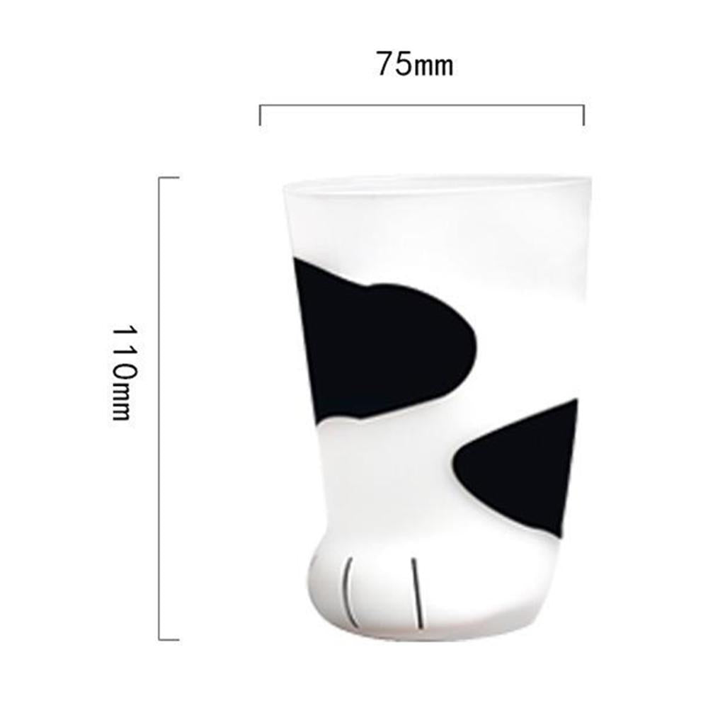 Milk Glasses Cup Cute Cat Claw Print Coffee Tea Mugs Kitchen Style C