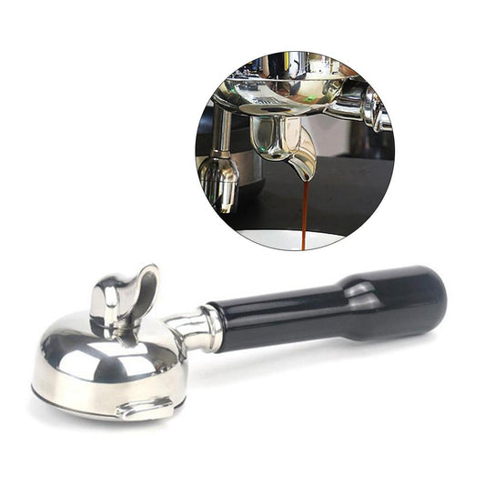 58mm Portafilter with Spout for Expobar E61 Coffee Machine, Stainless Steel Single Spout A