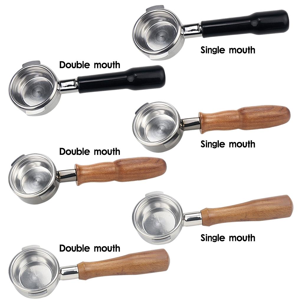58mm Portafilter with Spout for Expobar E61 Coffee Machine, Stainless Steel Single Spout A