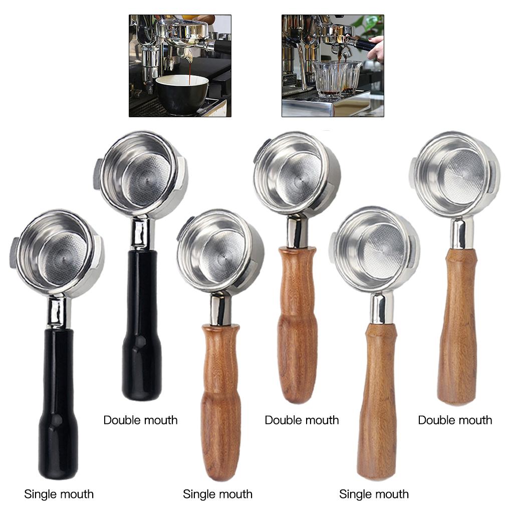 58mm Portafilter with Spout for Expobar E61 Coffee Machine, Stainless Steel Single Spout A