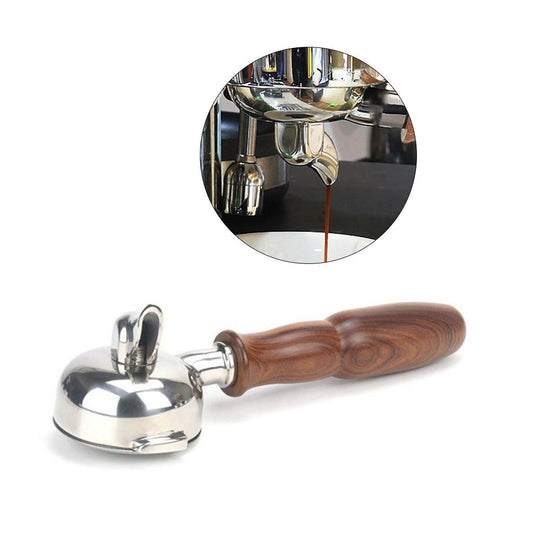 58mm Portafilter with Spout for Expobar E61 Coffee Machine, Stainless Steel Single Spout B