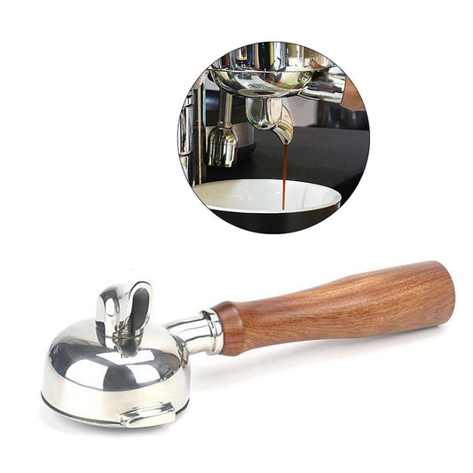 58mm Portafilter with Spout for Expobar E61 Coffee Machine, Stainless Steel Single Spout C