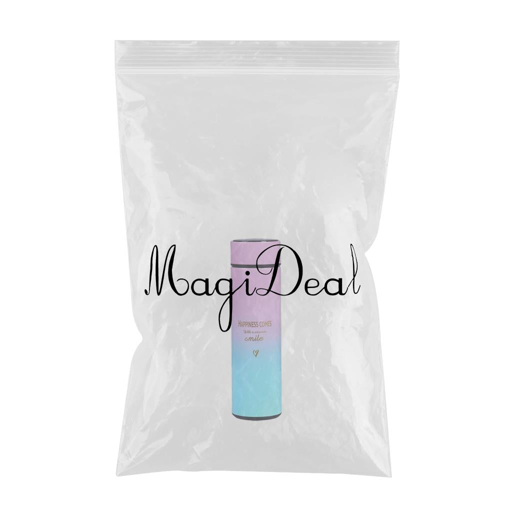 Travel Mugs Insulated Water Bottle 500ml LED Display Water Cup Blue Pink