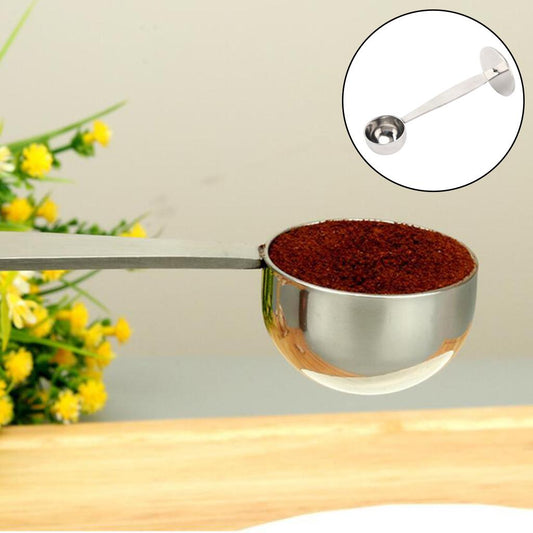 Espresso Coffee Measuring Spoon Coffee Scoop Kitchen Tool Silver
