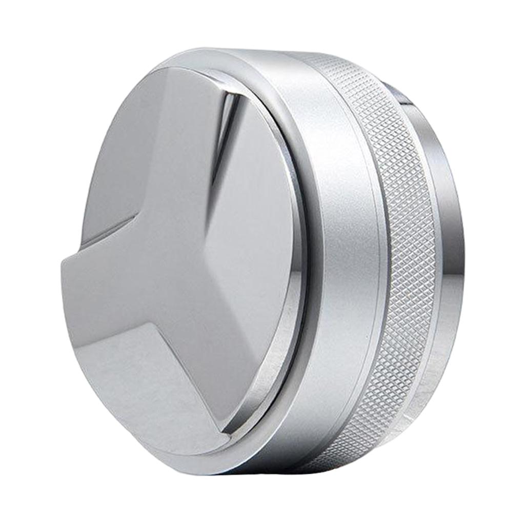 Coffee Distributor Leveler Tool Coffee Tamper Coffee Leveler  Silver 58mm