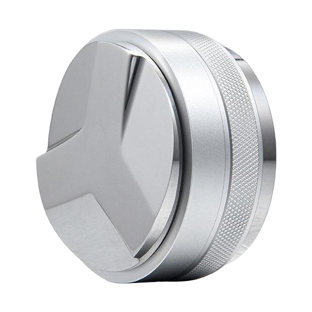 Coffee Distributor Leveler Tool Coffee Tamper Coffee Leveler  Silver 58mm
