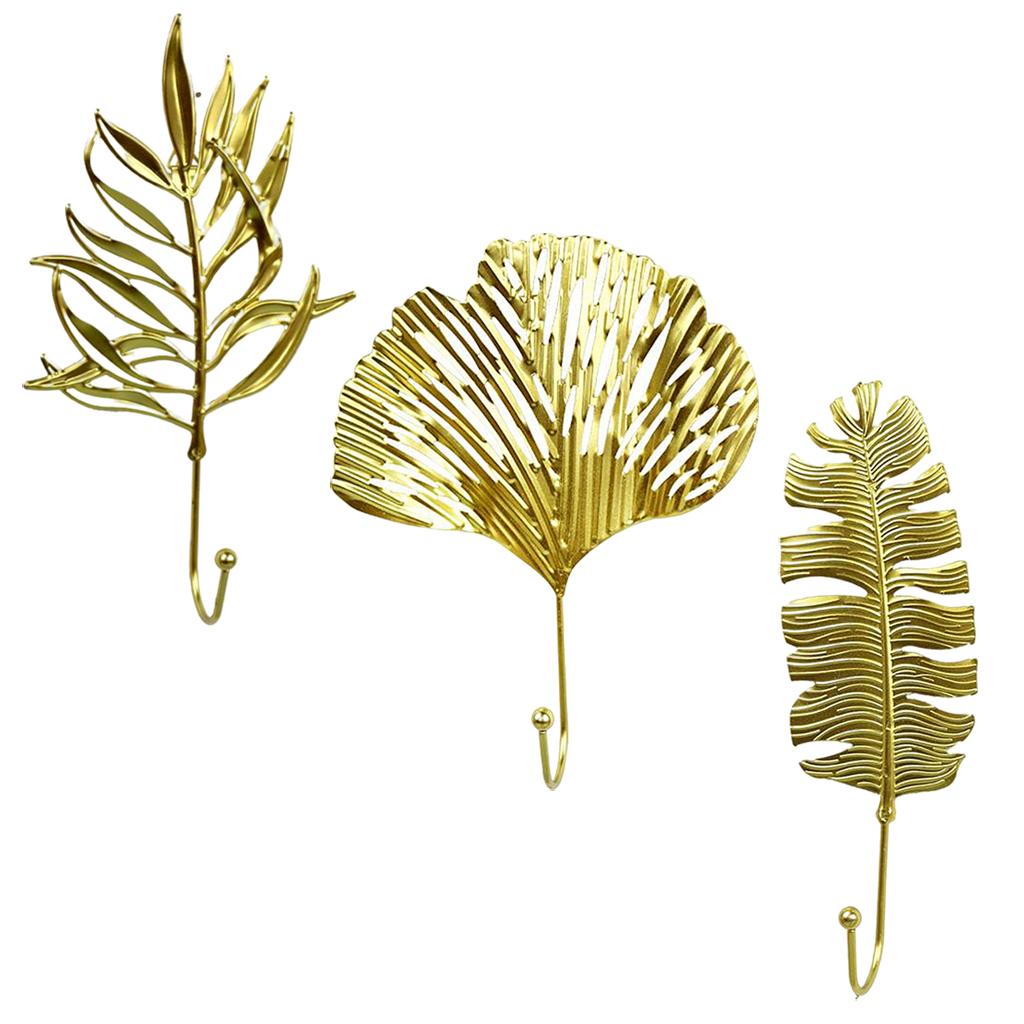 Leaf Shape Hook Door Wall Wardrobe Clothes Bag Key Hanger Home Decor Style 1