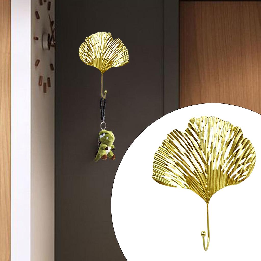 Leaf Shape Hook Door Wall Wardrobe Clothes Bag Key Hanger Home Decor Style 2