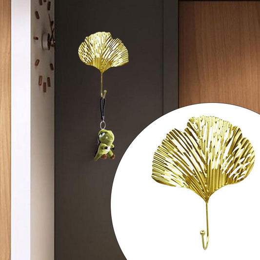 Leaf Shape Hook Door Wall Wardrobe Clothes Bag Key Hanger Home Decor Style 2