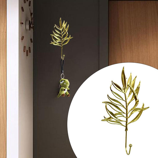 Leaf Shape Hook Door Wall Wardrobe Clothes Bag Key Hanger Home Decor Style 3