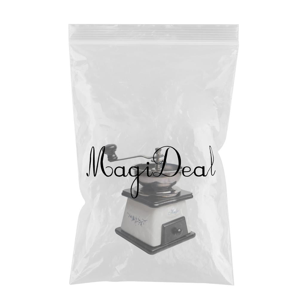Hand Crank Manual Coffee Grinder Machine with Ceramic Burrs and Catch Drawer