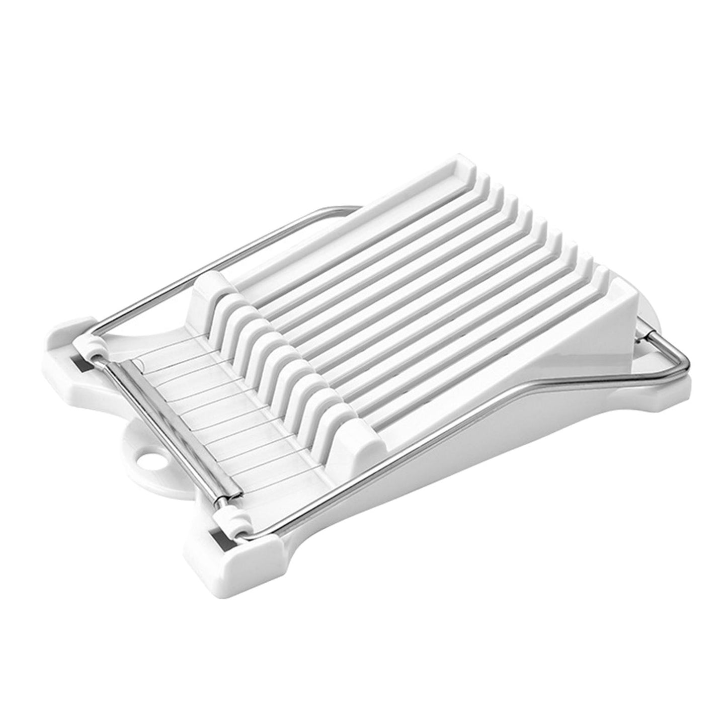 Meat Slicer Egg Fruit Slicer Food Cheese Sushi Cutter with 10 Wires White
