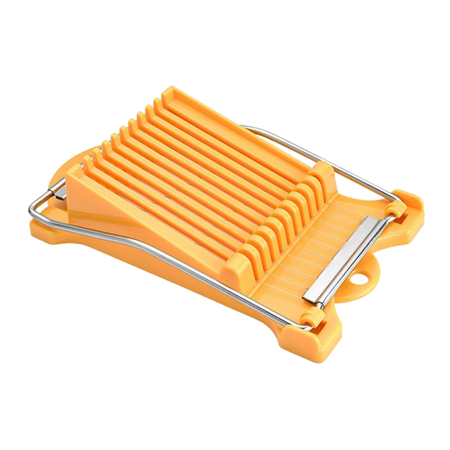 Meat Slicer Egg Fruit Slicer Food Cheese Sushi Cutter with 10 Wires Yellow