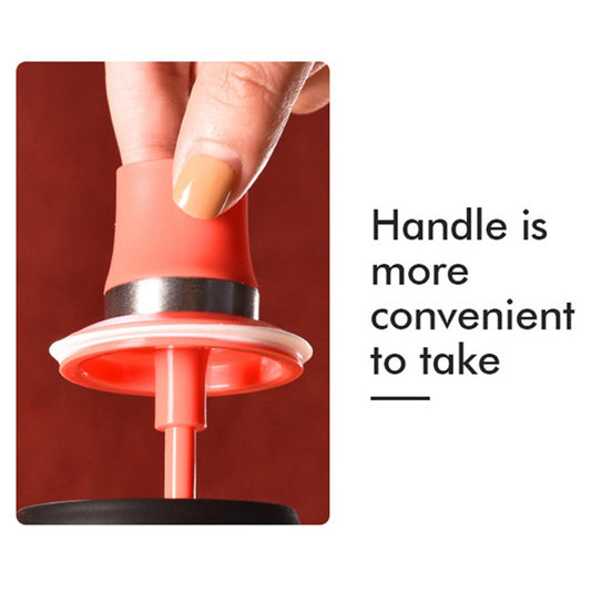Kitchen Condiment Pots & Lid Sealed Store Various Spices Red Brush