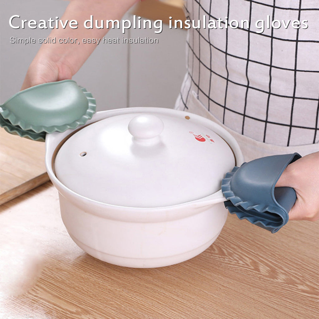 Durable Anti-slip Oven Glove Pot Holder Household Accessories Yellow