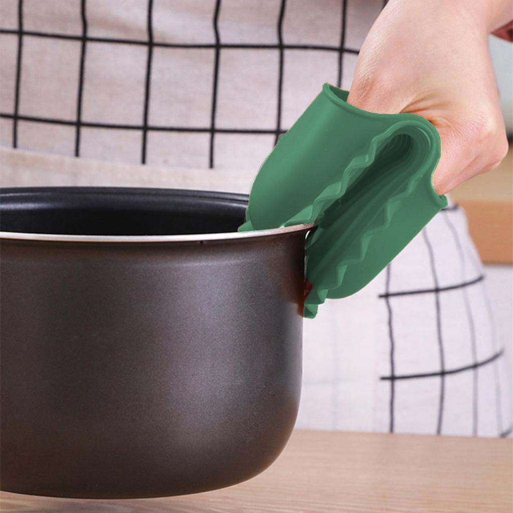 Durable Anti-slip Oven Glove Pot Holder Household Accessories Dark Green