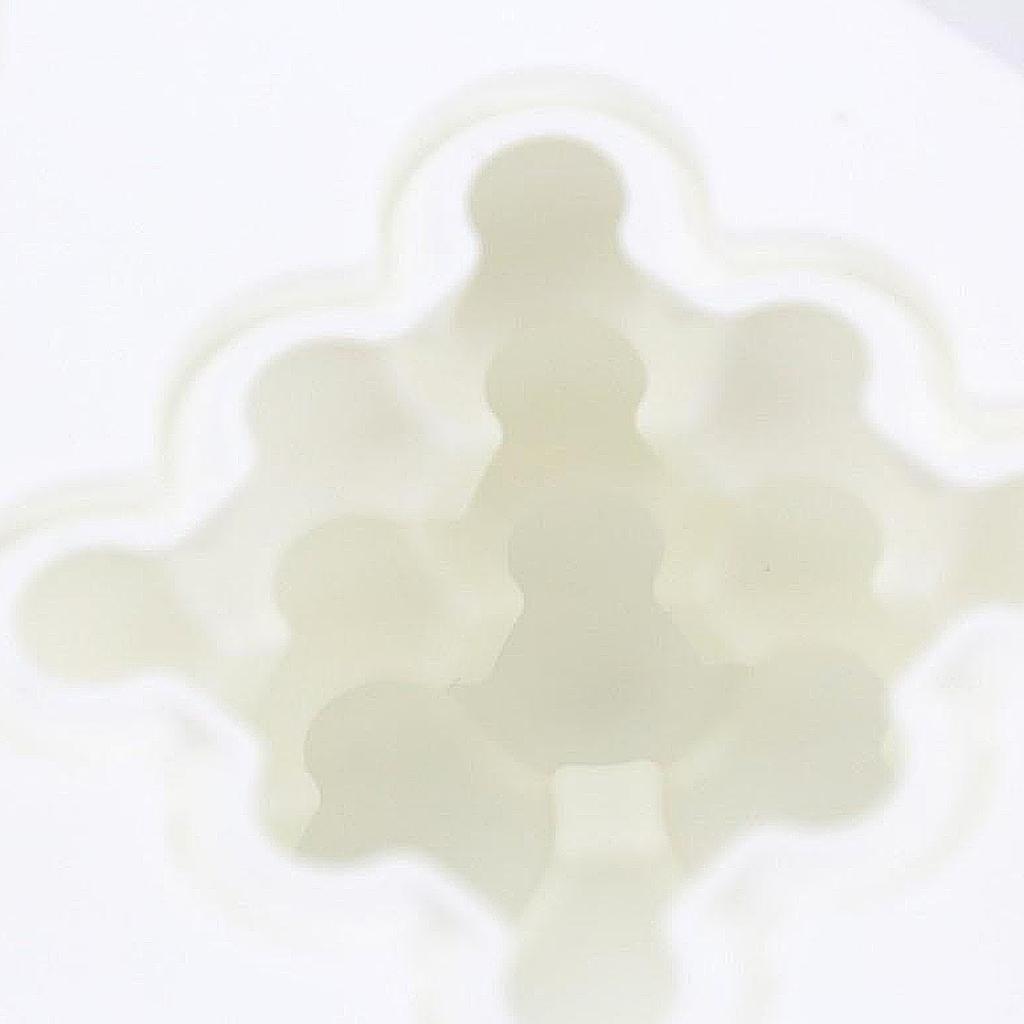 6-Cavity White 3D Cube Silicone Mousse Cake Muffin Mold Tray For DIY Candle