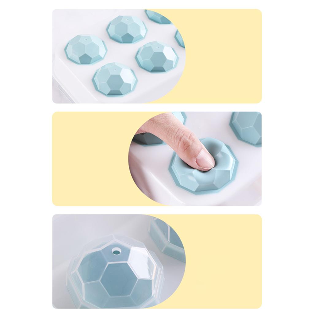 2pcs Ice Cube Tray Pudding Jelly Maker Mold Home Kitchen Mould Accessory Style 2