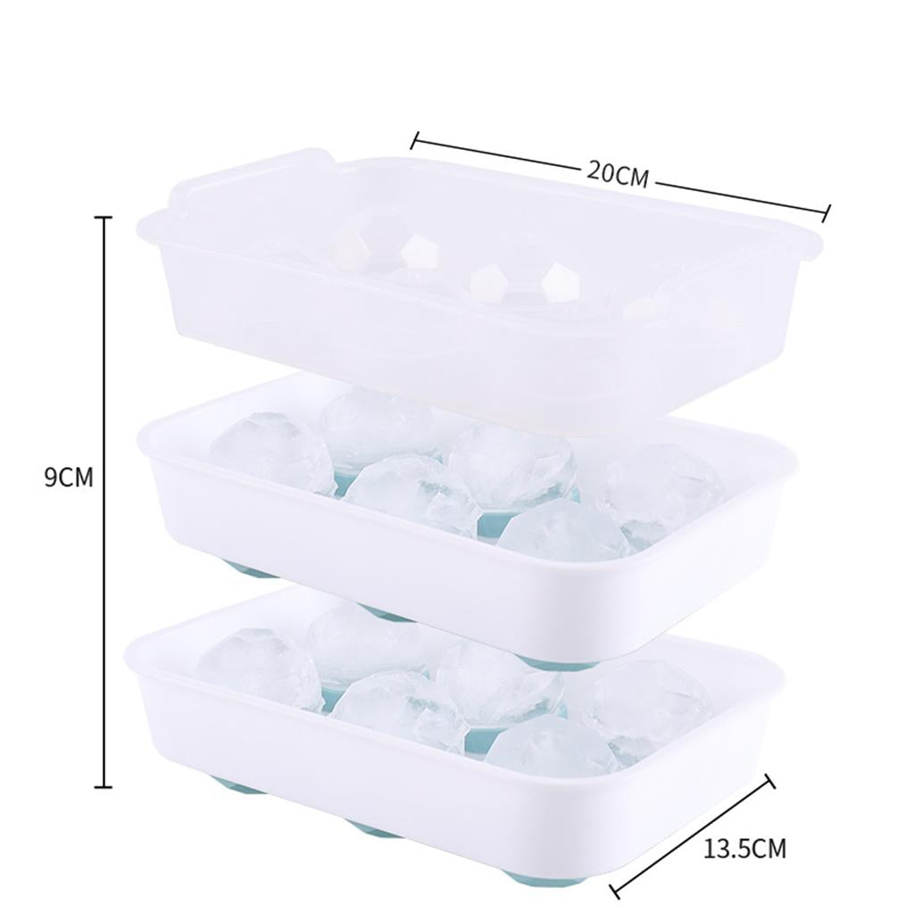 2pcs Ice Cube Tray Pudding Jelly Maker Mold Home Kitchen Mould Accessory Style 2