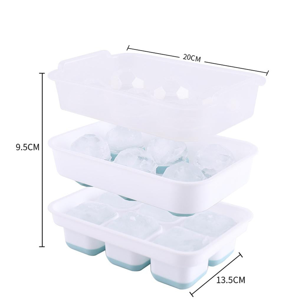 2pcs Ice Cube Tray Pudding Jelly Maker Mold Home Kitchen Mould Accessory Style 3