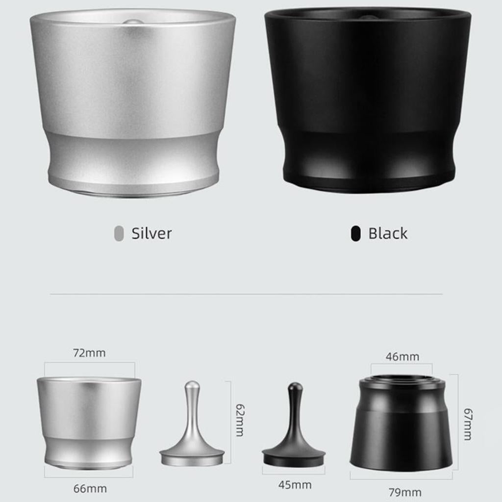 Coffee Dosing Ring Powder Receiver Cup For Espresso Machine Durable Silver