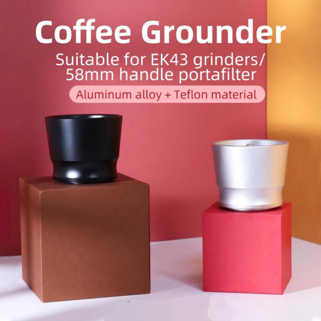 Coffee Dosing Ring Powder Receiver Cup For Espresso Machine Durable Silver